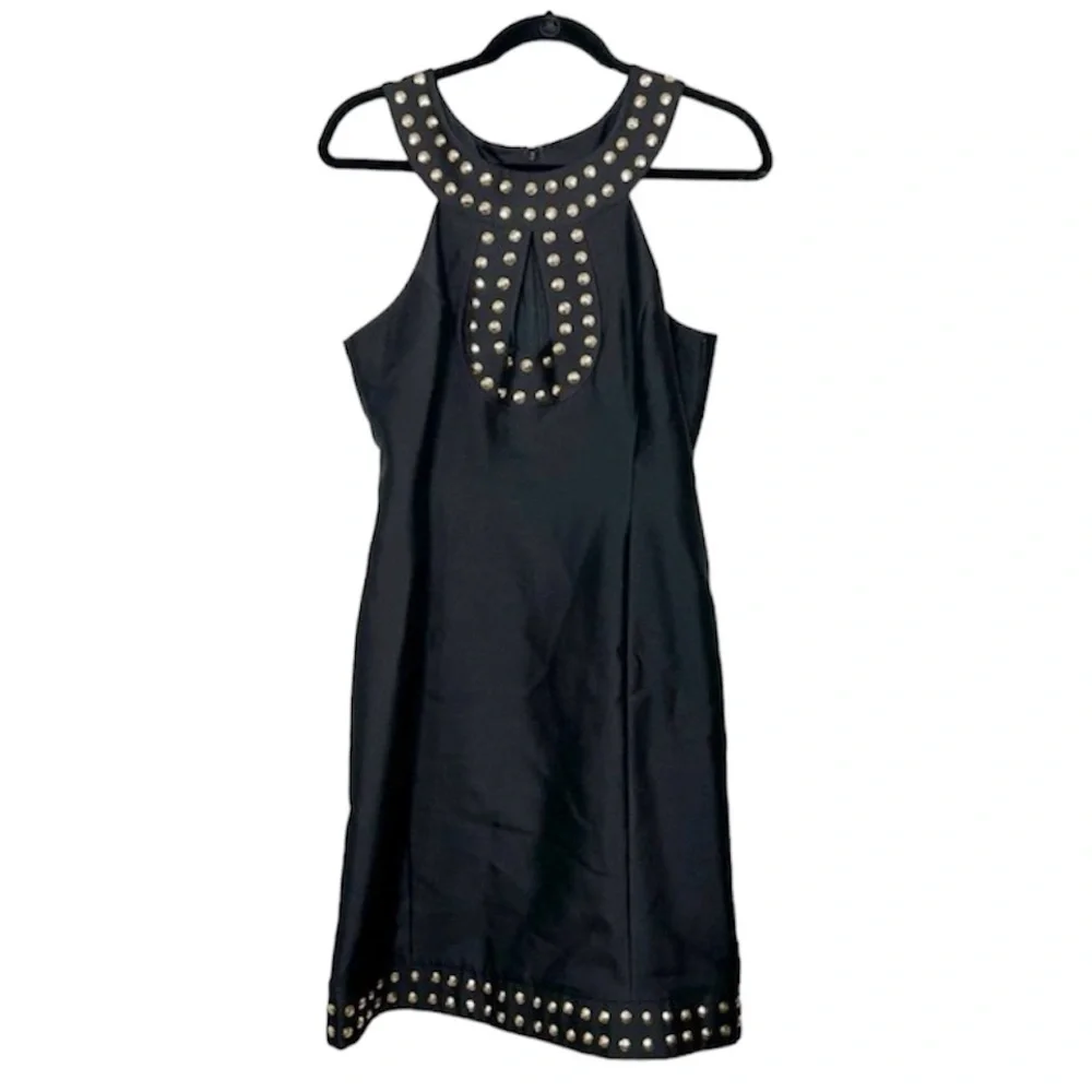 TRACY REESE Gold and Black Keyhole Classic Dress size 10